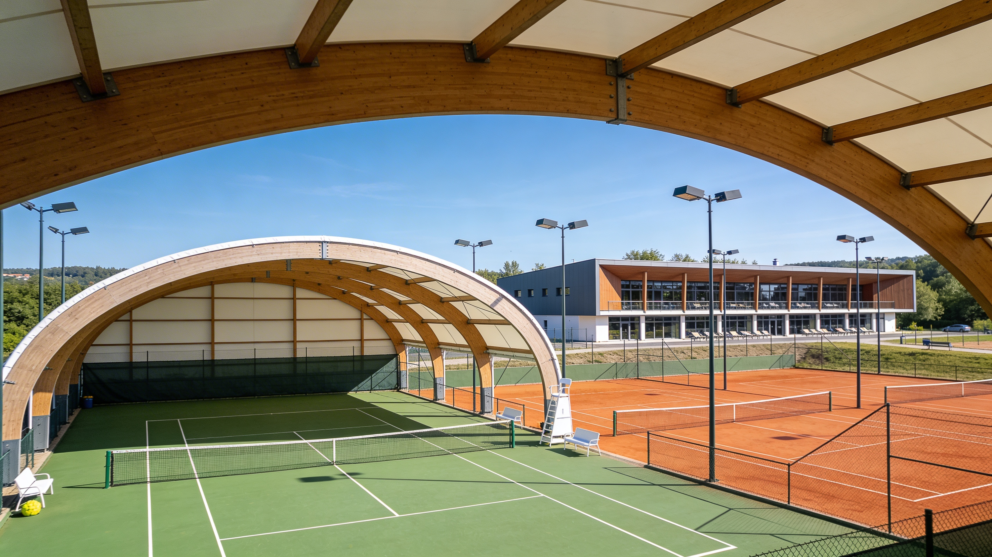 Des infrastructures de haut niveau au Stade Montois Tennis